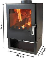 Verso 3 Kaminofen 5 kW EEK A+ BImSchV Stufe 2 EcoDesign 2022 Schwarz
